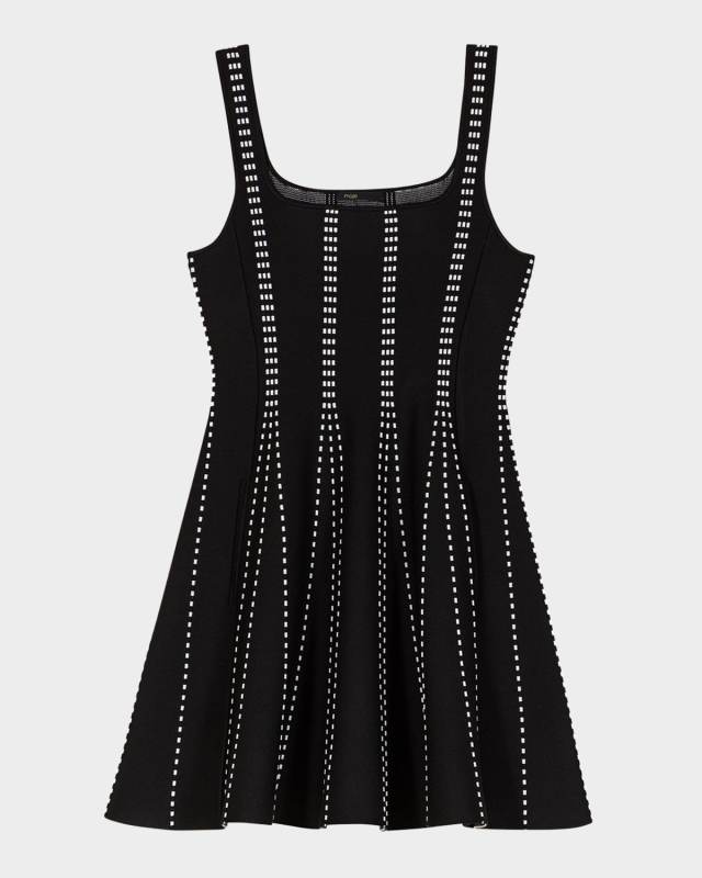Russellier Stretch Knit Mini Dress